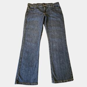 Wrangler Q-Baby No Gap Waist Dark Wash Bootcut Jeans Size 15/16